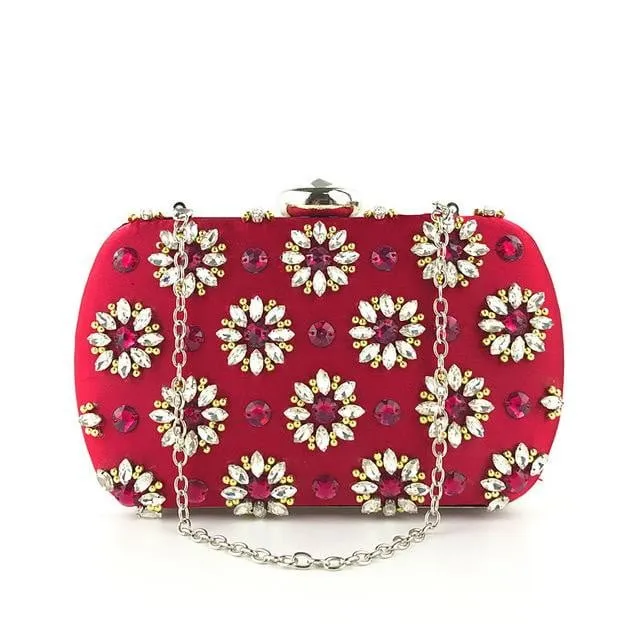 Rhinestone Evening Bags Luxury Beaded Wedding Clutches