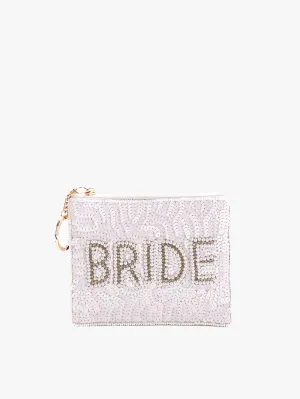 Ricki Beaded Coin Pouch - Bride