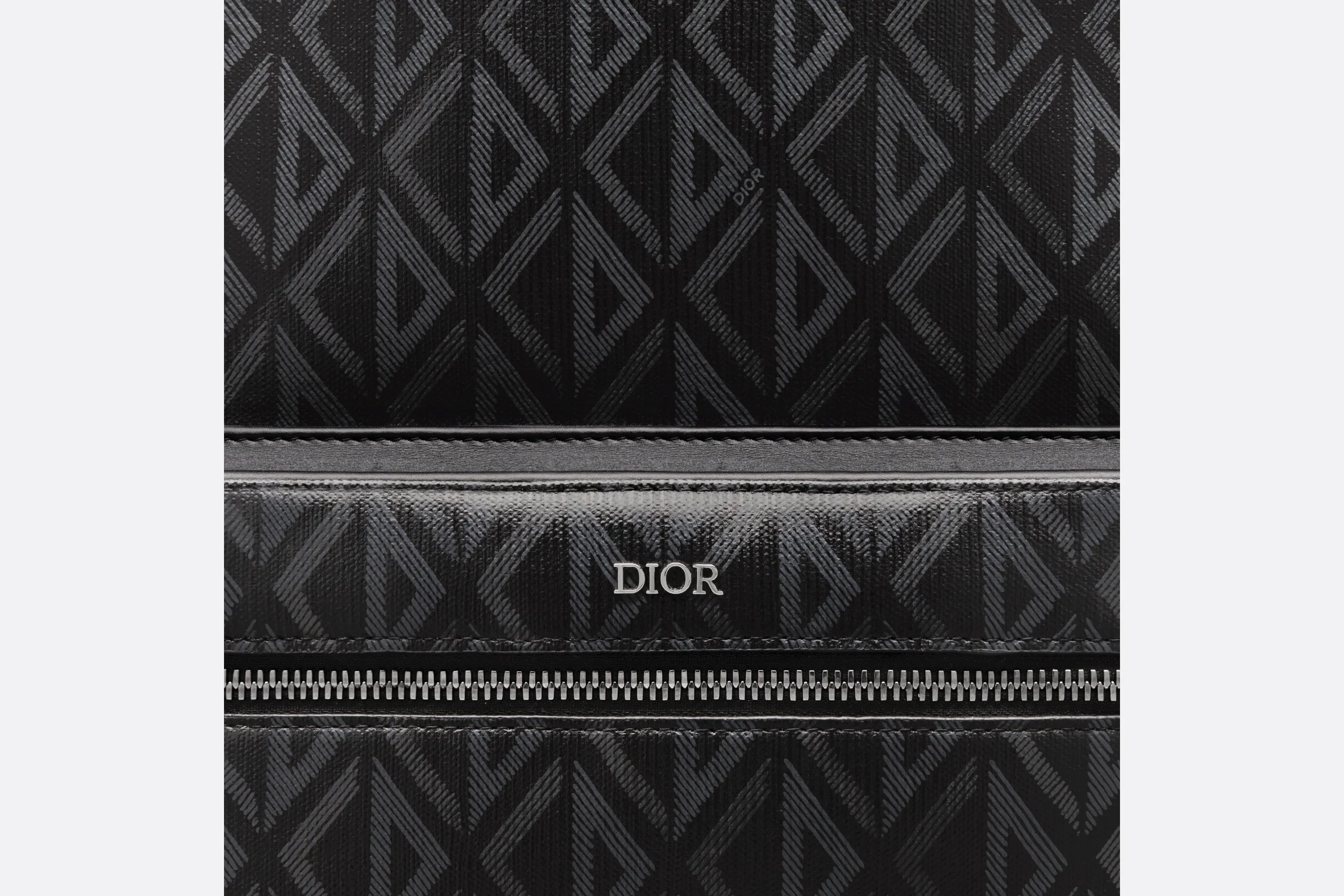 Rider Backpack • Black CD Diamond Canvas and Smooth Calfskin