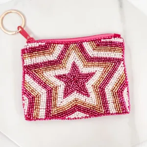 Rock Star Pink Keychain Pouch V6