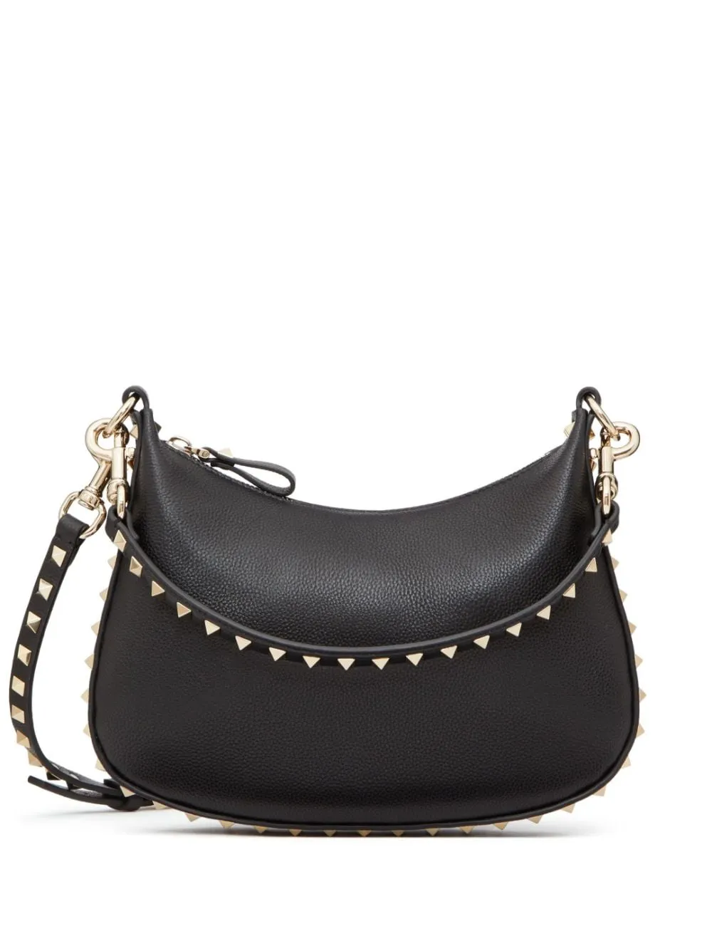 Rockstud small leather hobo bag