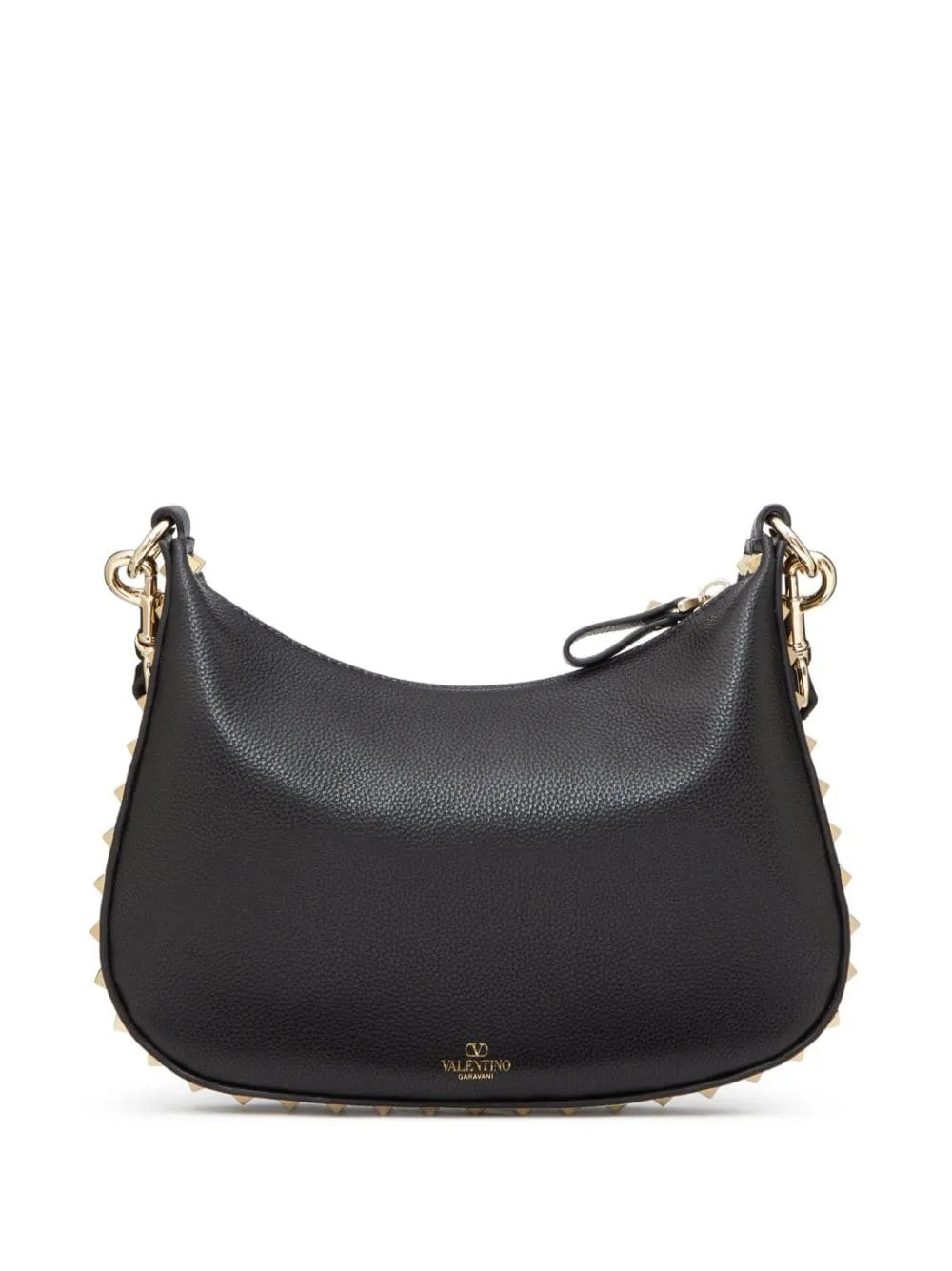 Rockstud small leather hobo bag