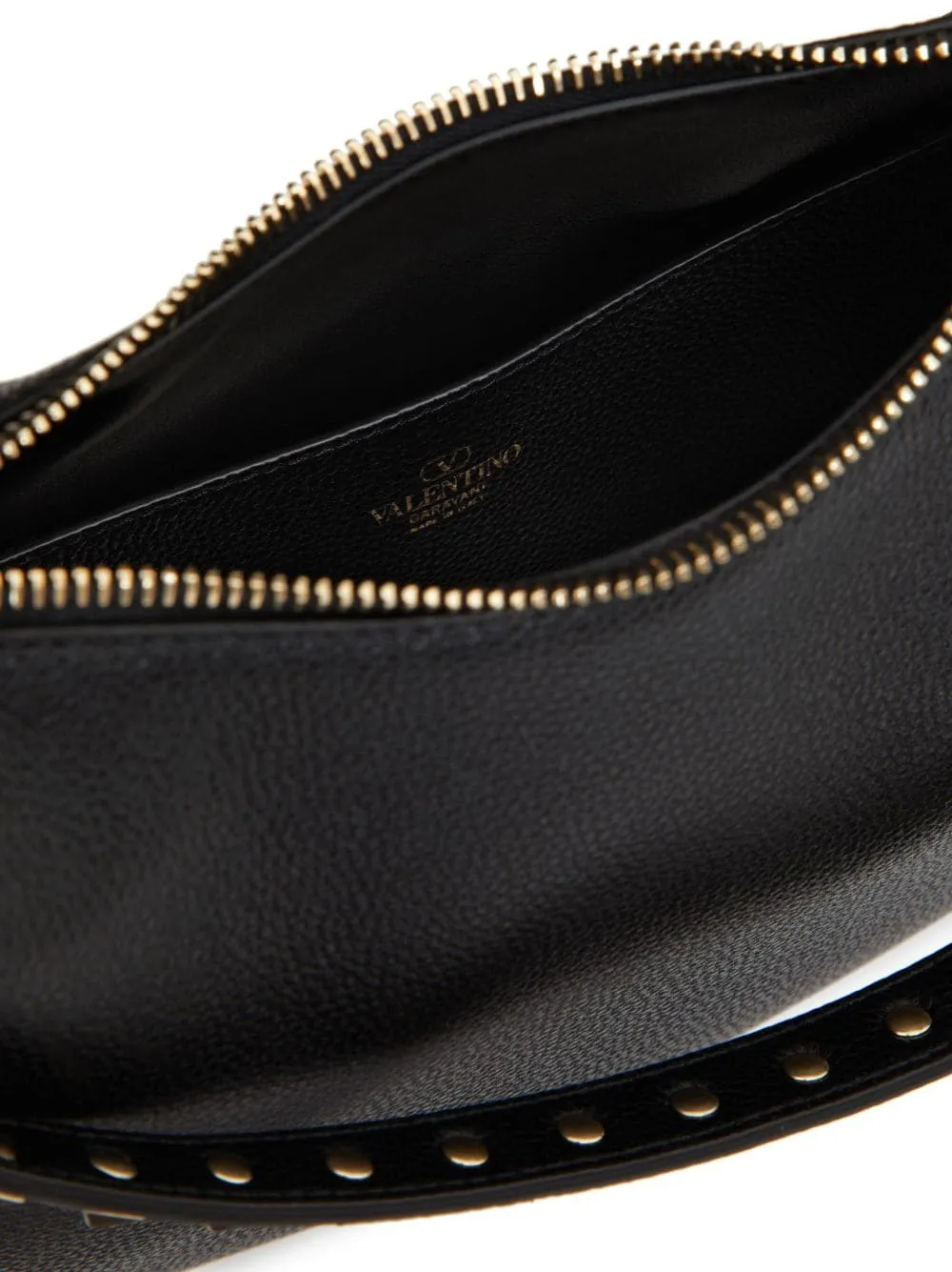 Rockstud small leather hobo bag