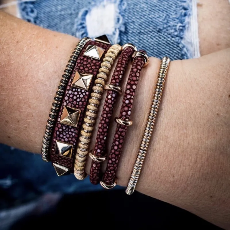 Rose Gold Medium beaded bracelet