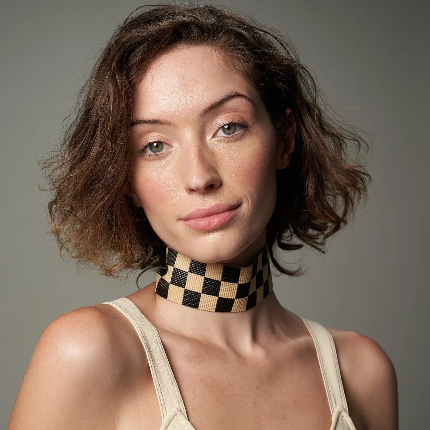 Rumi Choker - Black and Nude