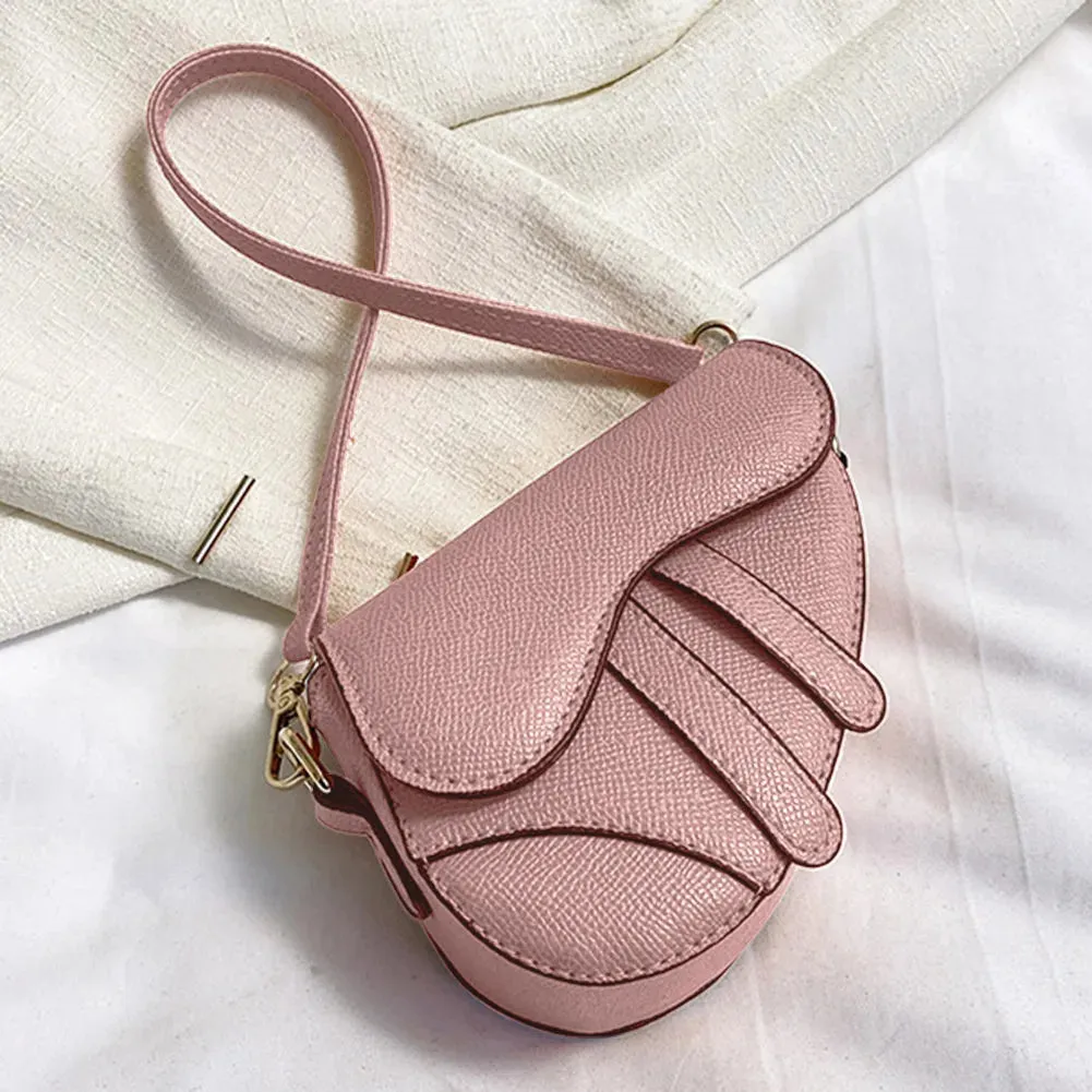 Saddle Messenger Leather Crossbody Shoulder Handbag