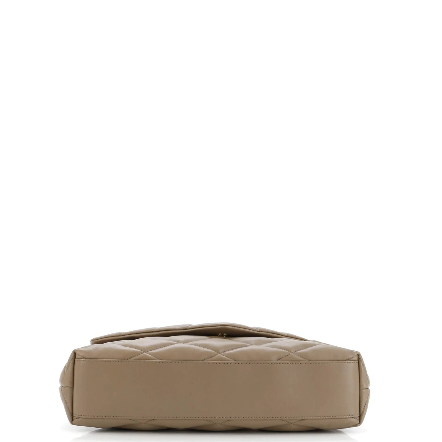 Sade Puffer Envelope Clutch Quilted Leather Large