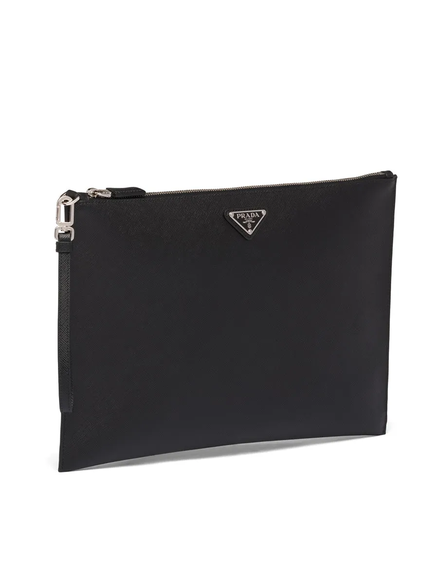 Saffiano Leather Pouch