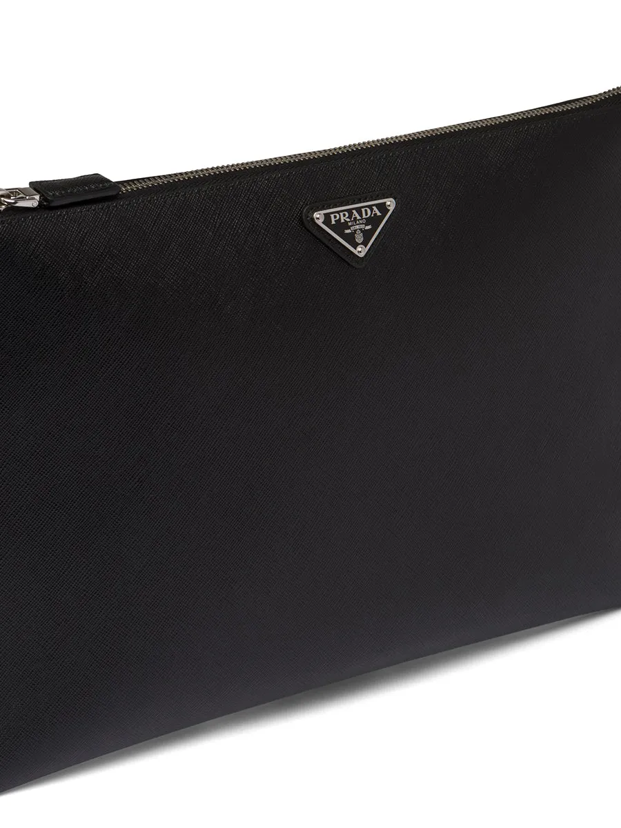 Saffiano Leather Pouch