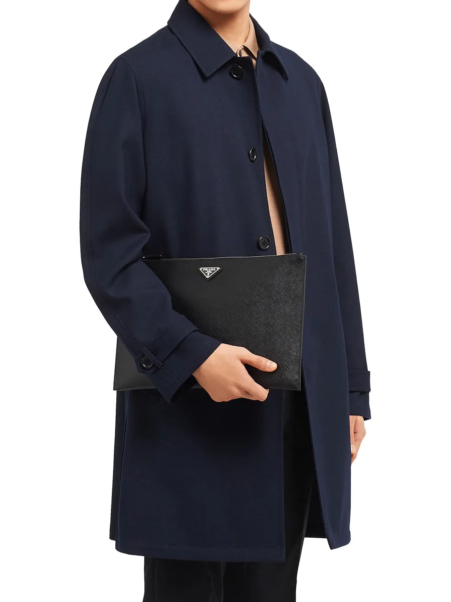 Saffiano Leather Pouch
