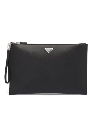 Saffiano Leather Pouch