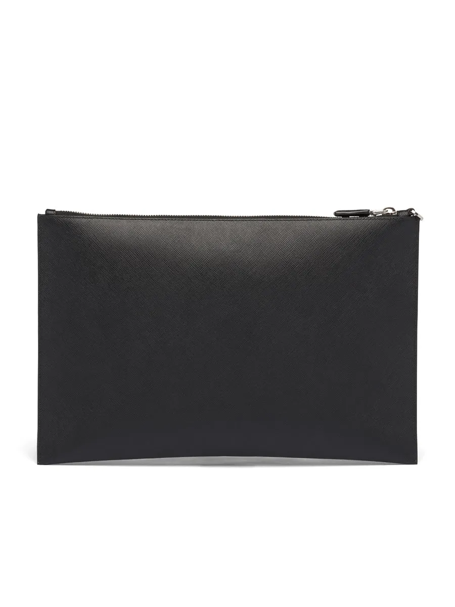 Saffiano Leather Pouch