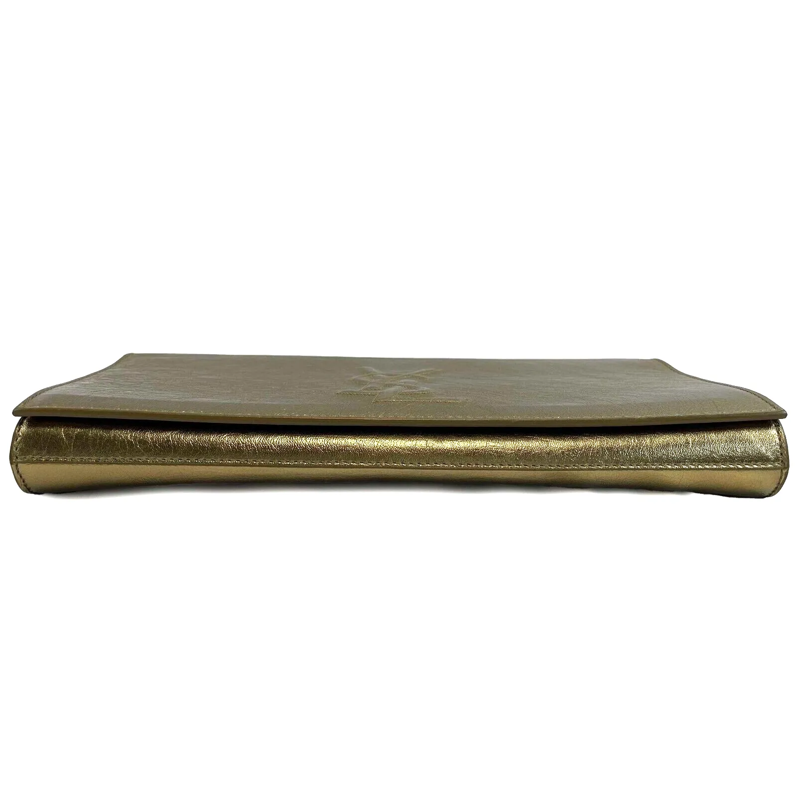 Saint Laurent Belle de Jour Metallic Gold Clutch