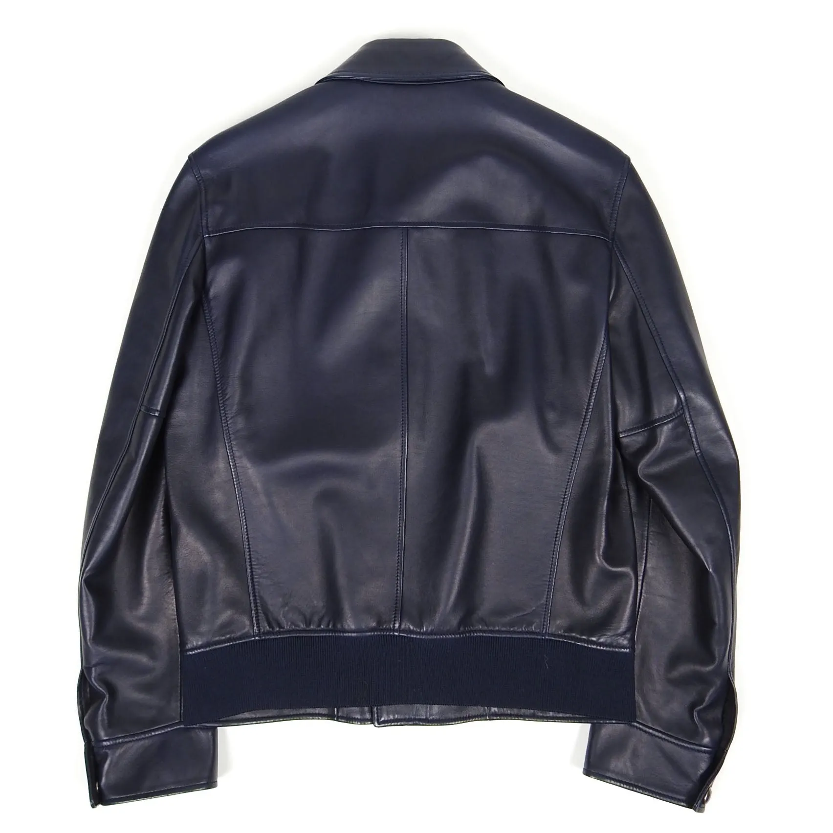 Salvatore Ferragamo Lamb Leather Jacket Size 48