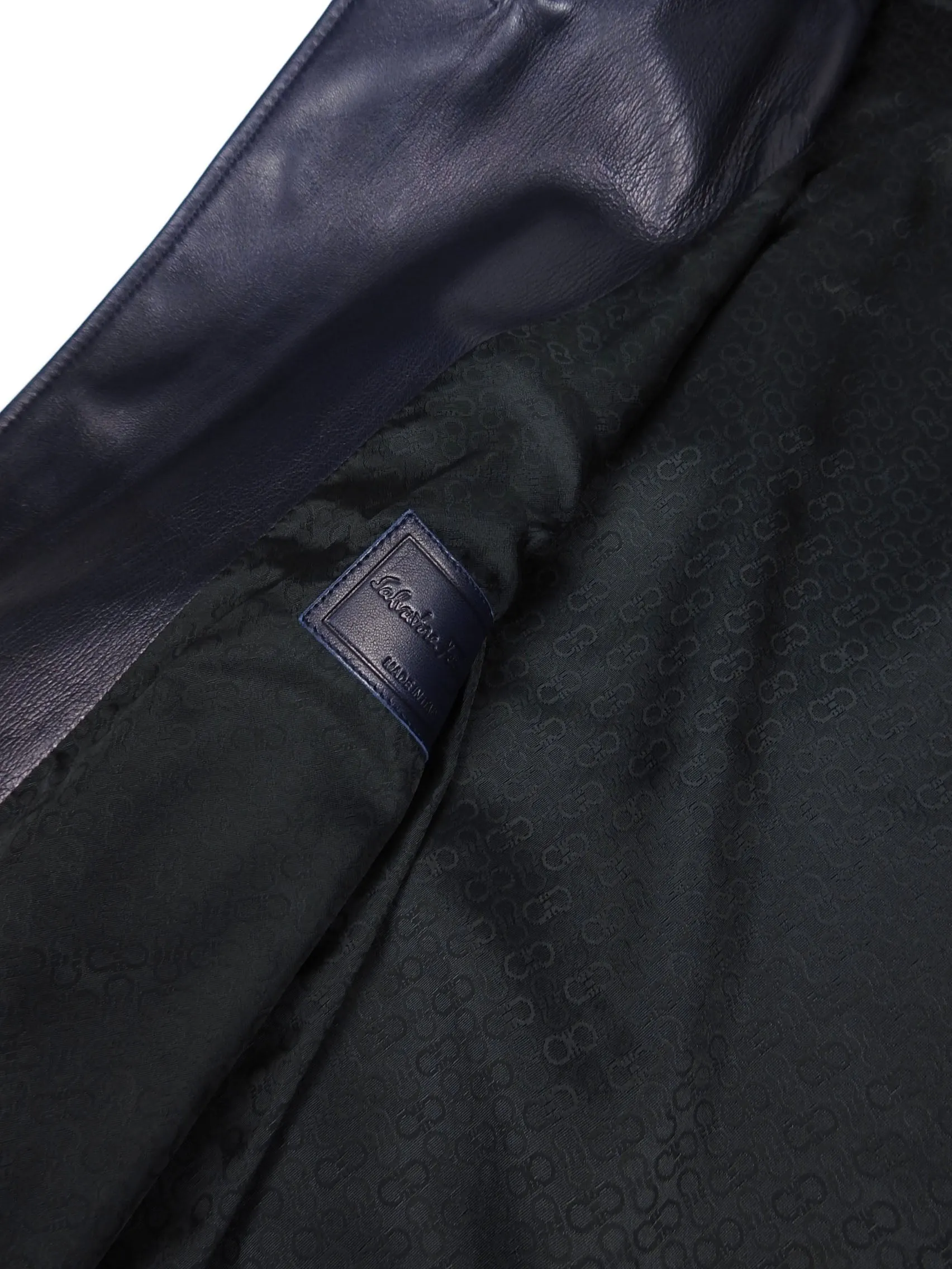 Salvatore Ferragamo Lamb Leather Jacket Size 48