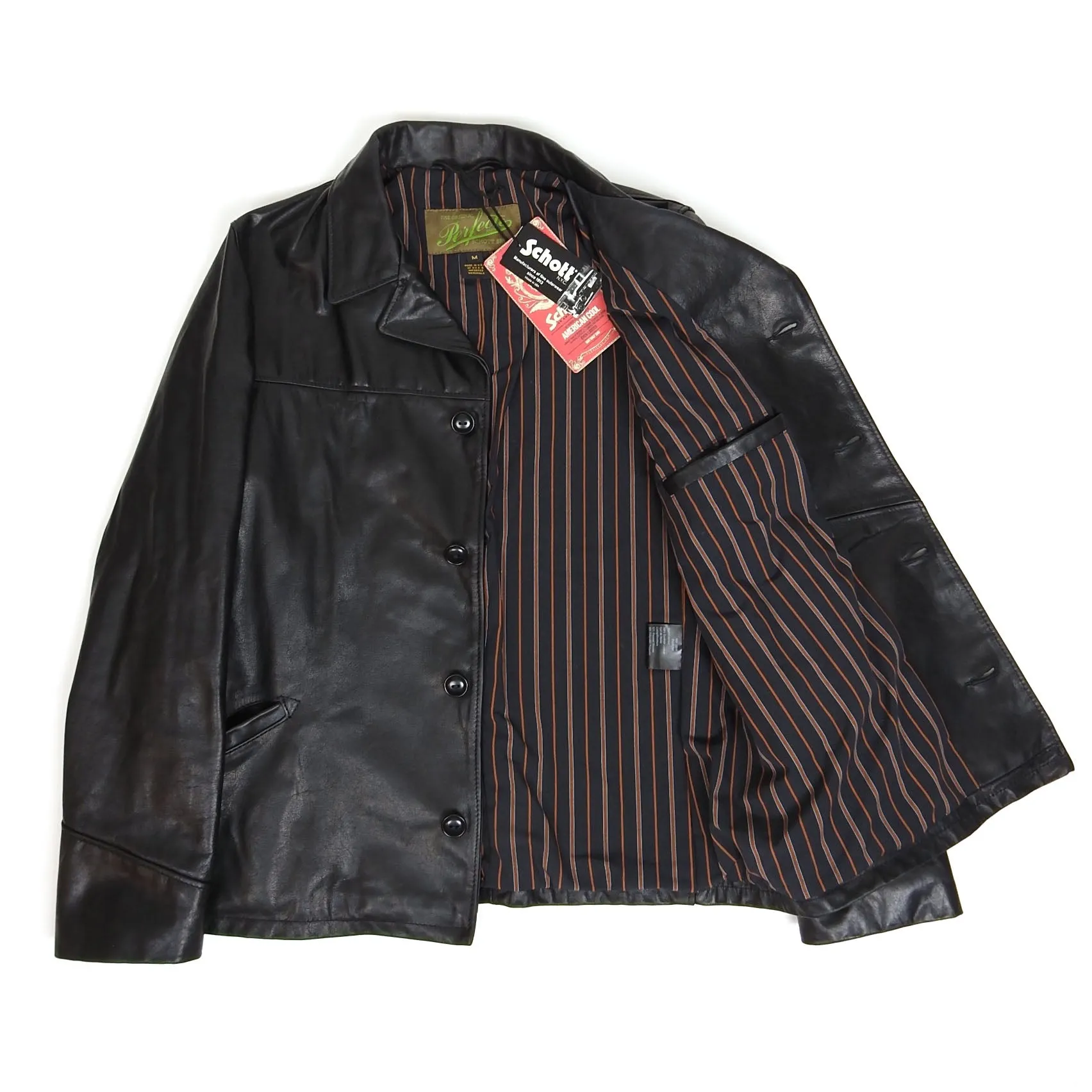 Schott Perfecto Leather Jacket Size Medium