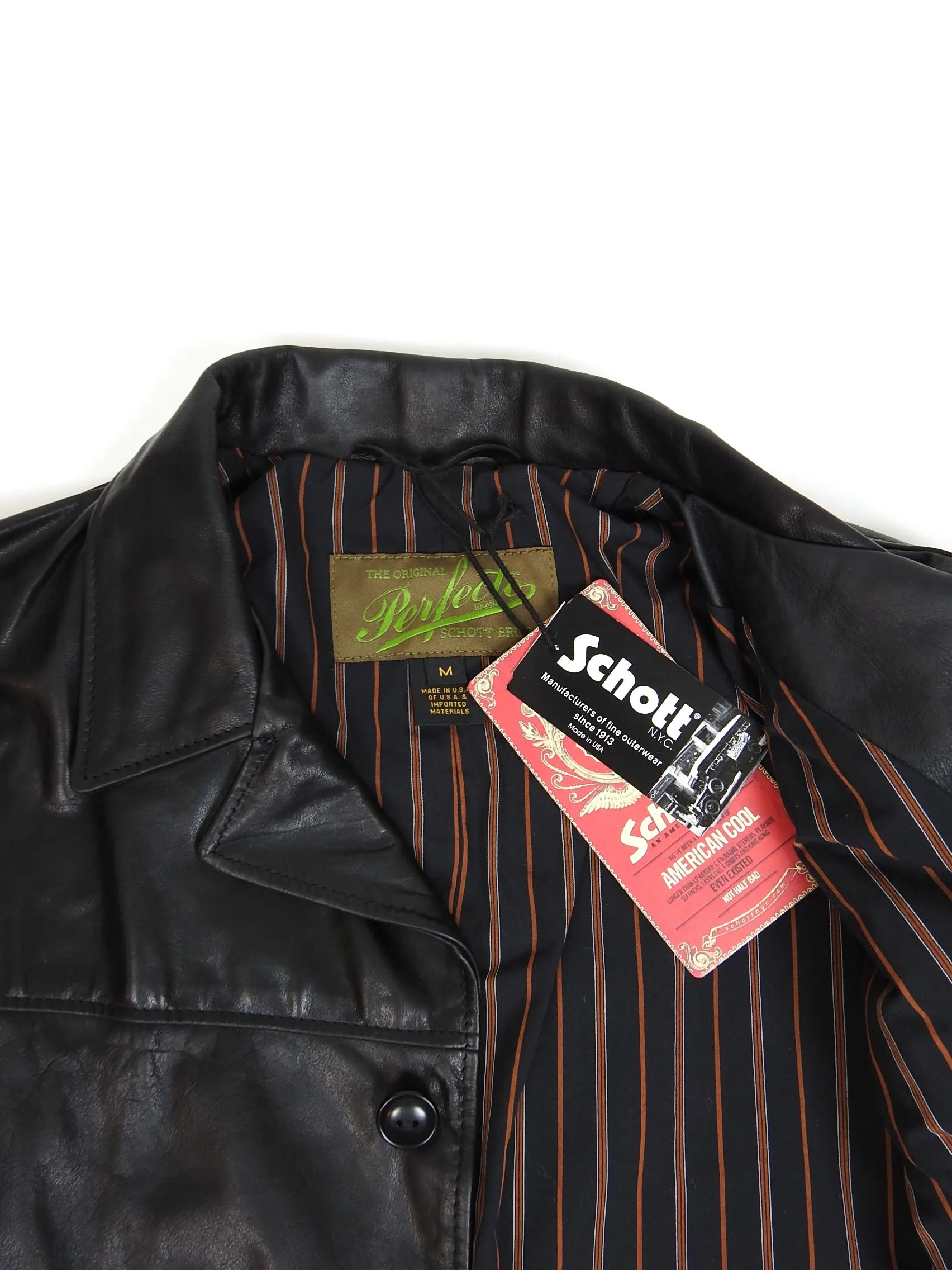 Schott Perfecto Leather Jacket Size Medium