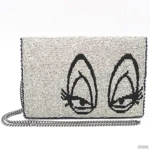 Sea Witch Clutch by Mary Frances, Hand beaded and embroidered