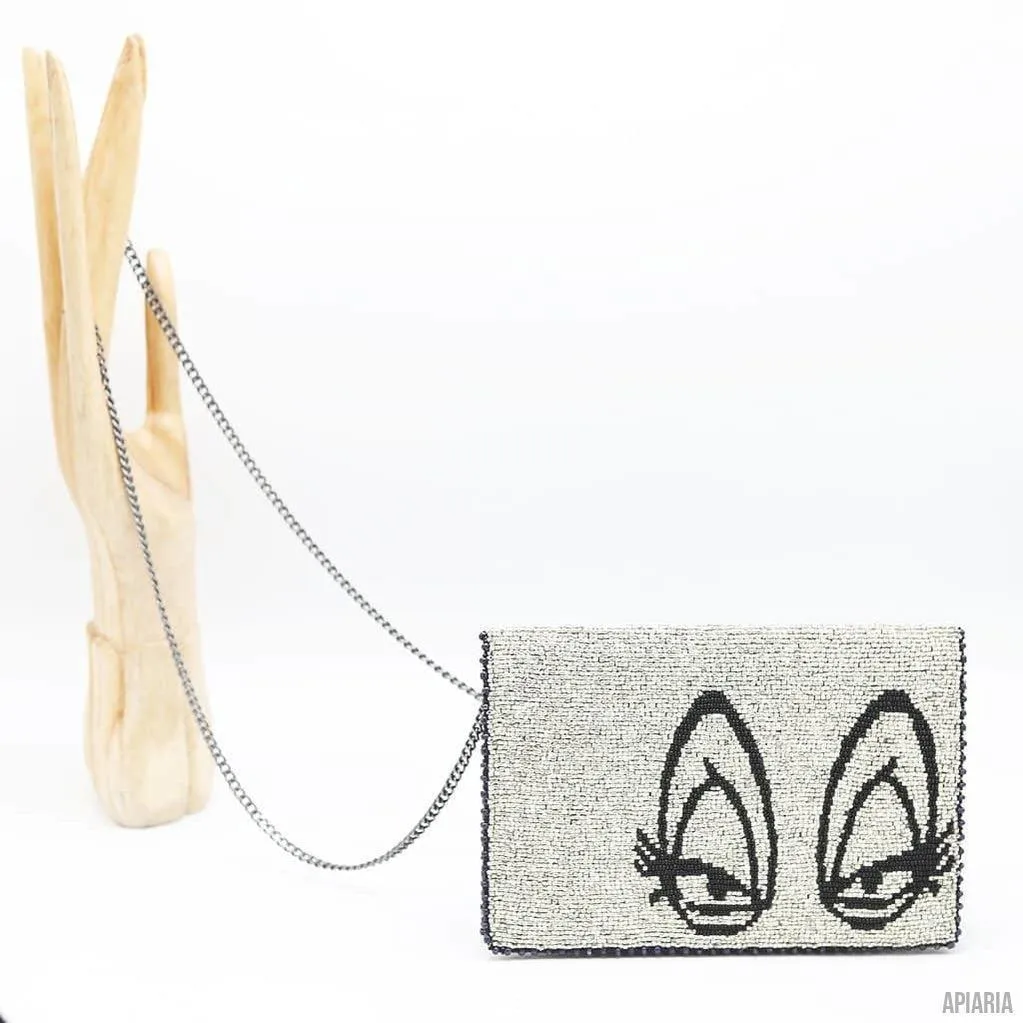 Sea Witch Clutch by Mary Frances, Hand beaded and embroidered
