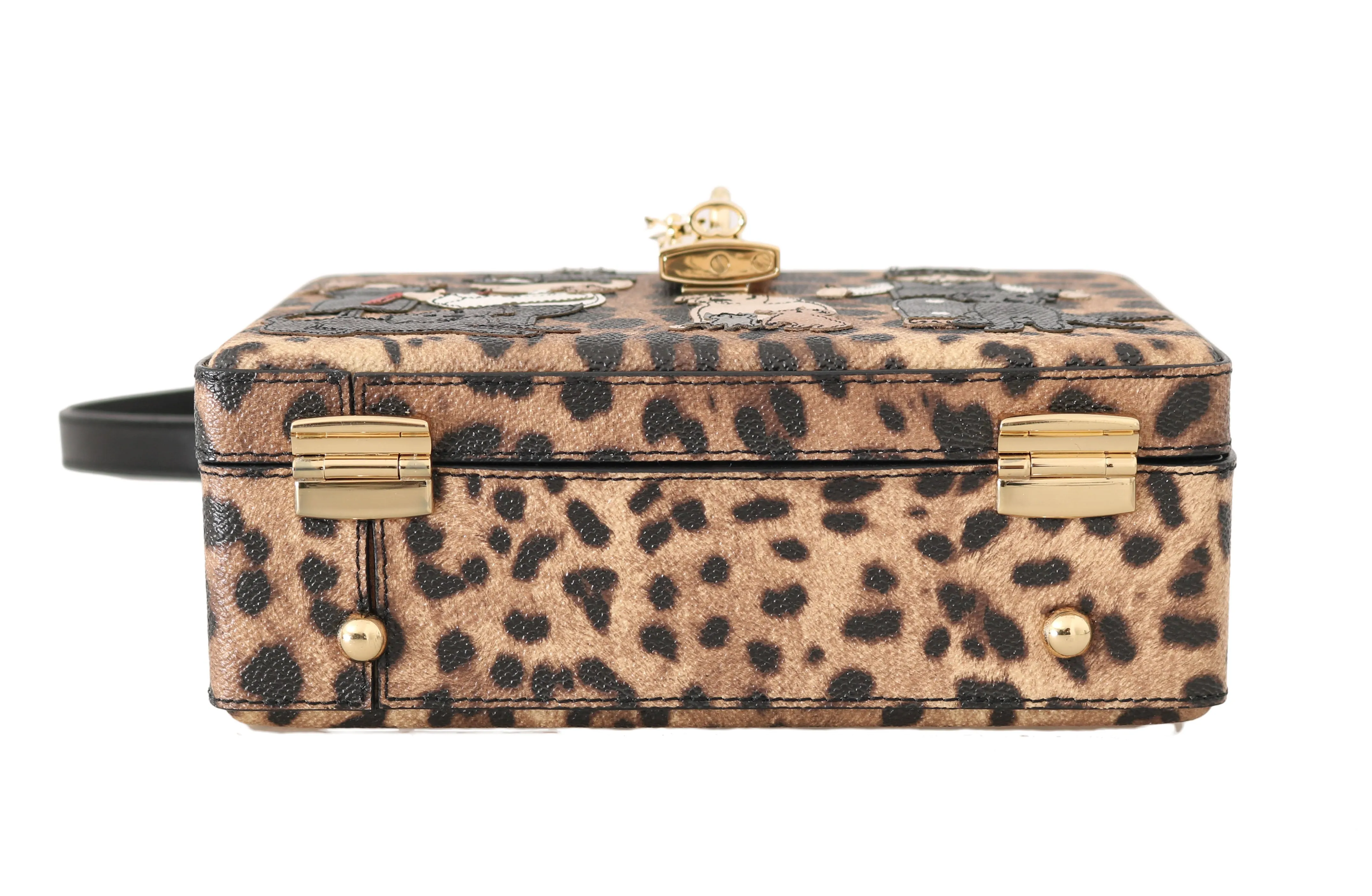 Sicily Leopard Leather Hand Shoulder Bag