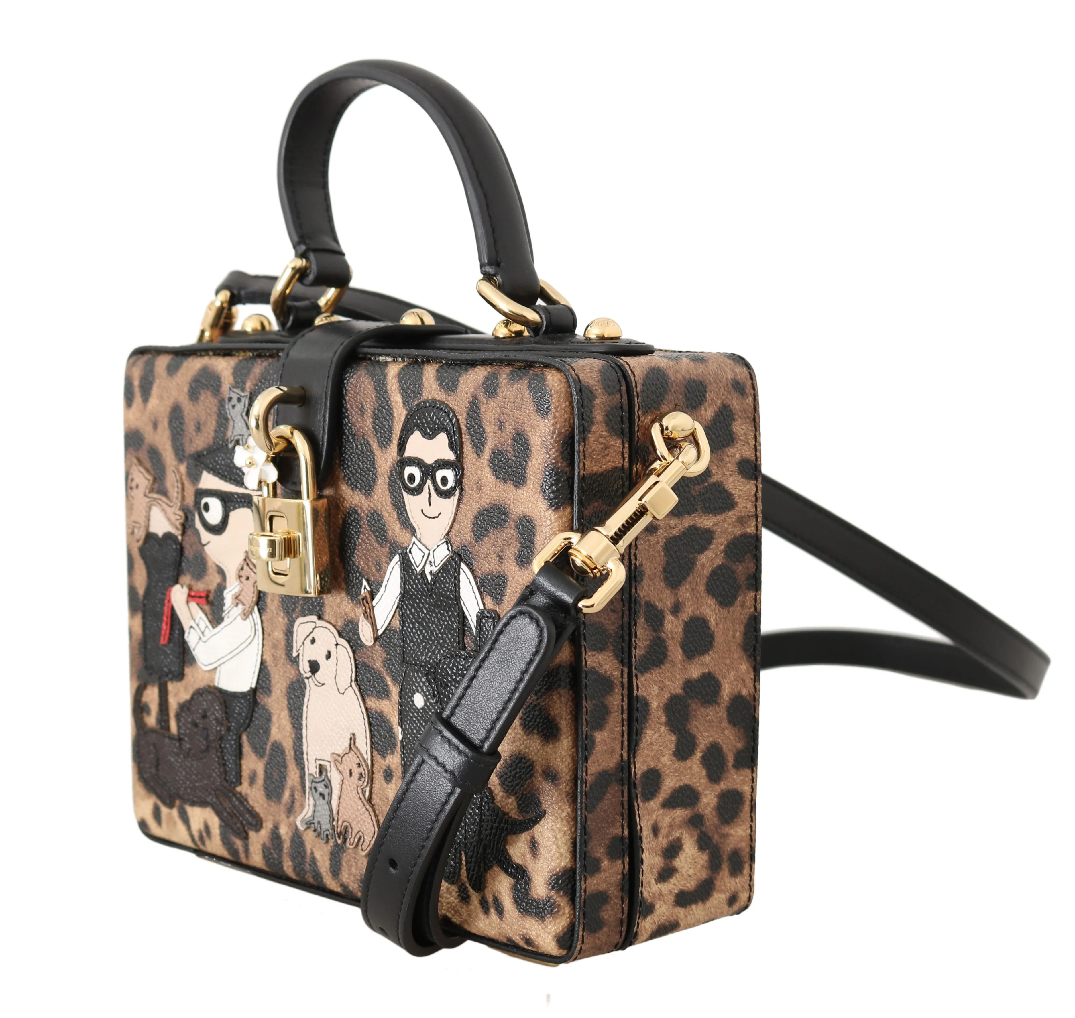 Sicily Leopard Leather Hand Shoulder Bag