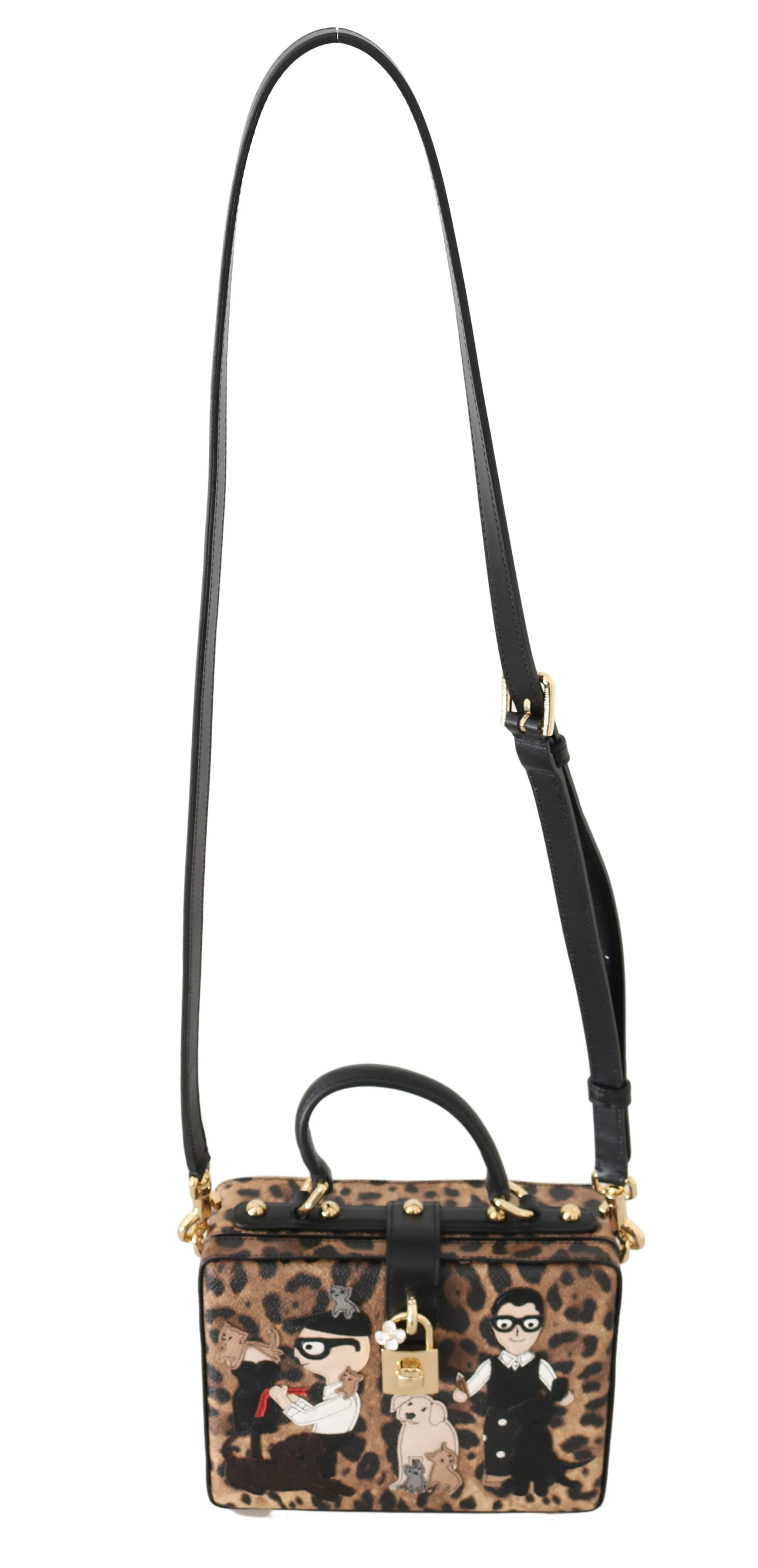 Sicily Leopard Leather Hand Shoulder Bag