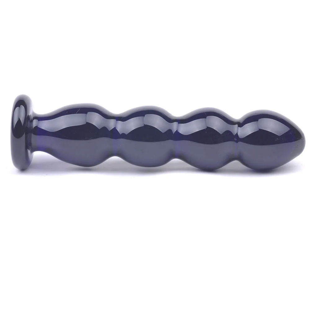 Sinful Glass Beaded 15cm Anal Massager | Black