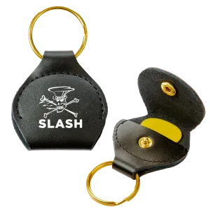 Slash Skully Black Pick Holder Keychain