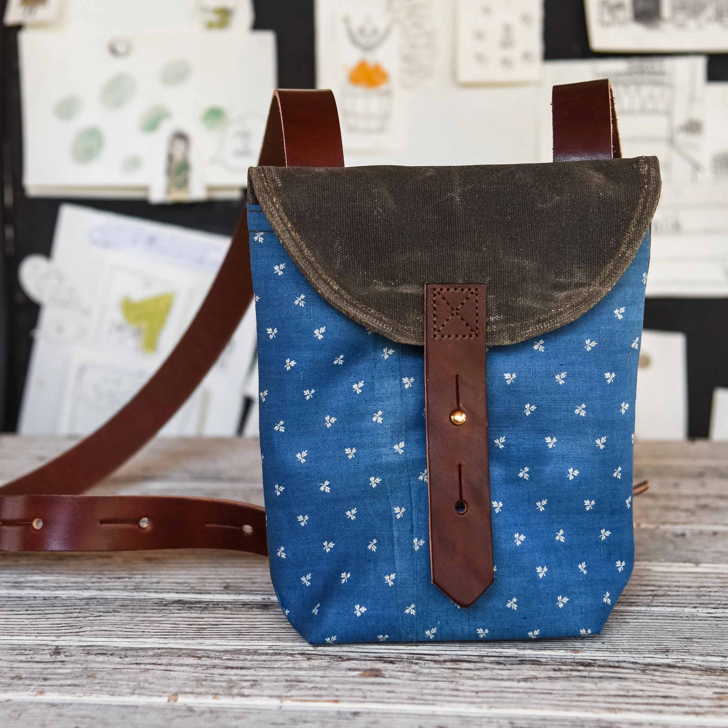 Small Hunter with 1800s Dressmaker’s Fabric: Dolly