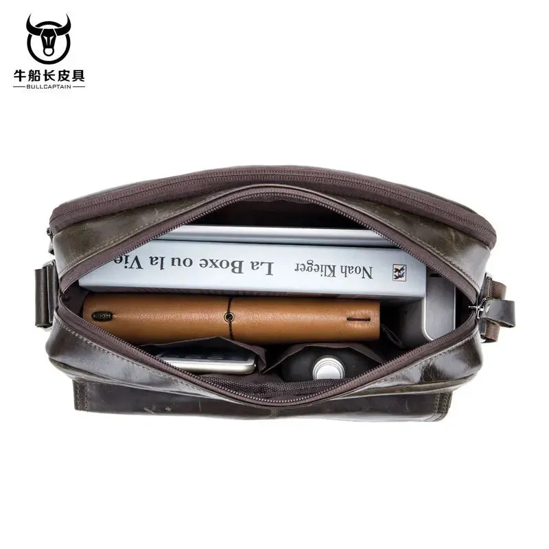 Small male Leather Tote Bag