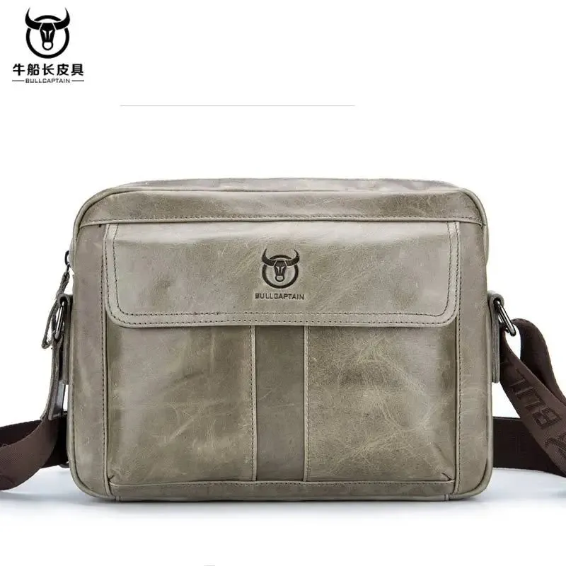 Small male Leather Tote Bag