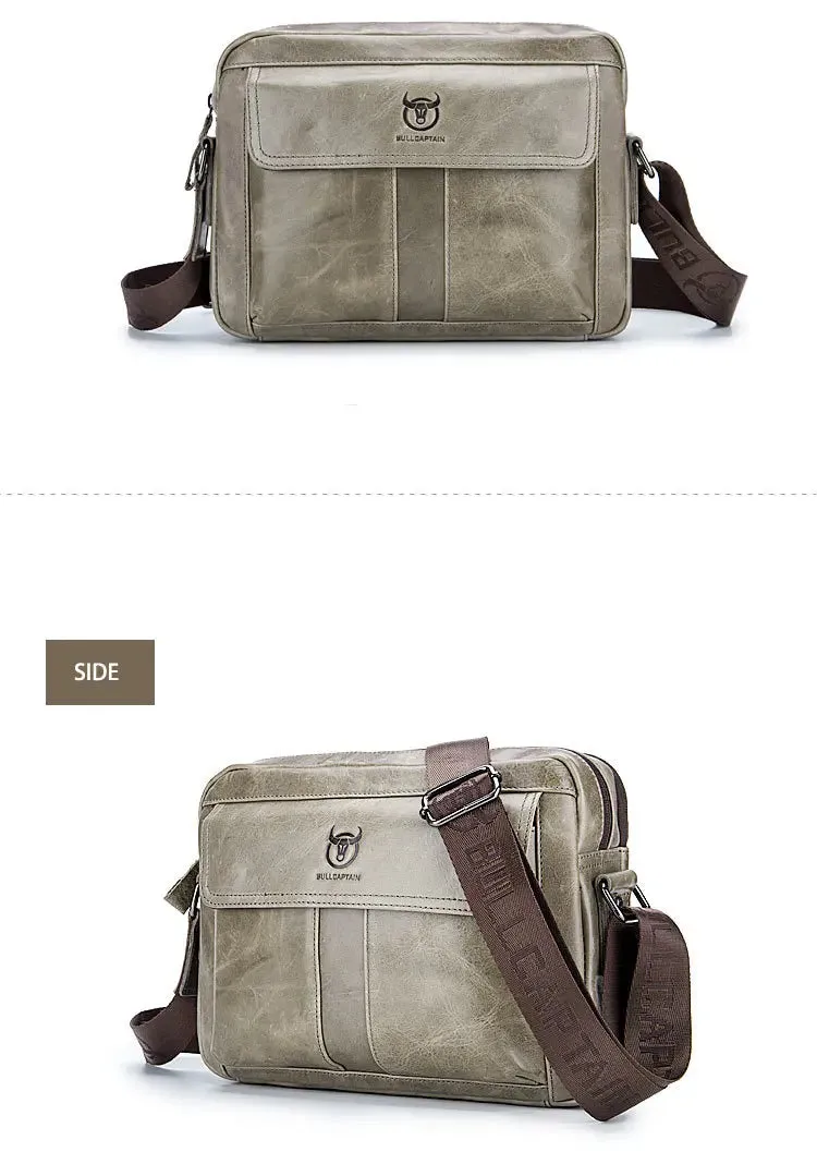 Small male Leather Tote Bag