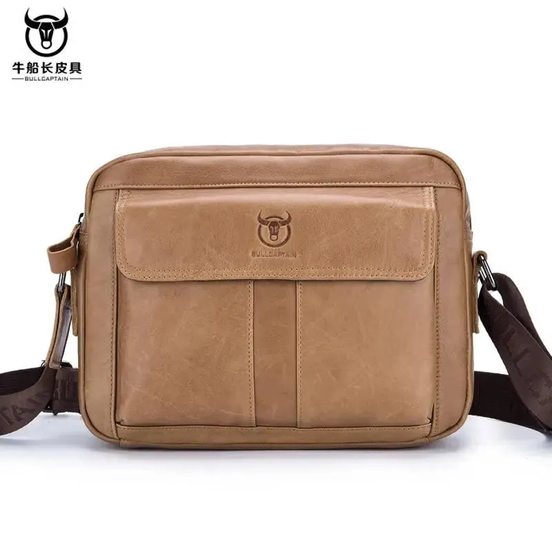Small male Leather Tote Bag