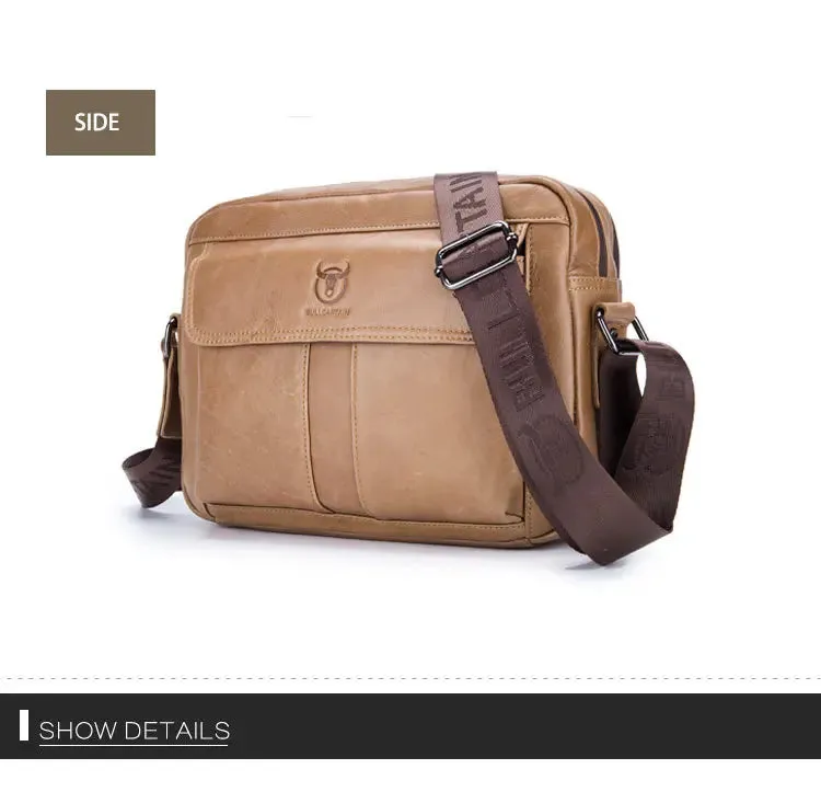 Small male Leather Tote Bag