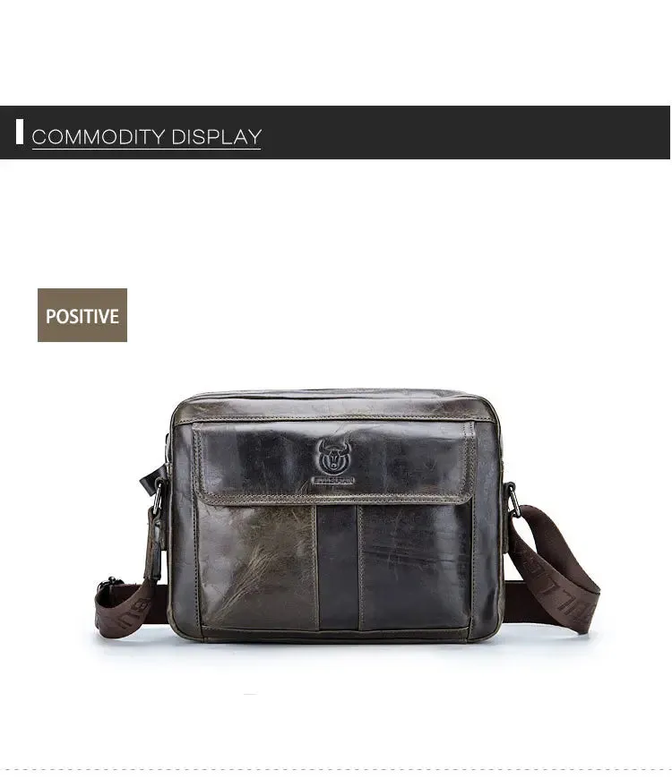 Small male Leather Tote Bag