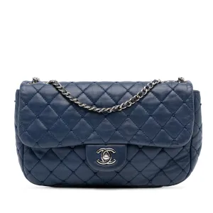 Small Quilted Lambskin Beaded Single Flap