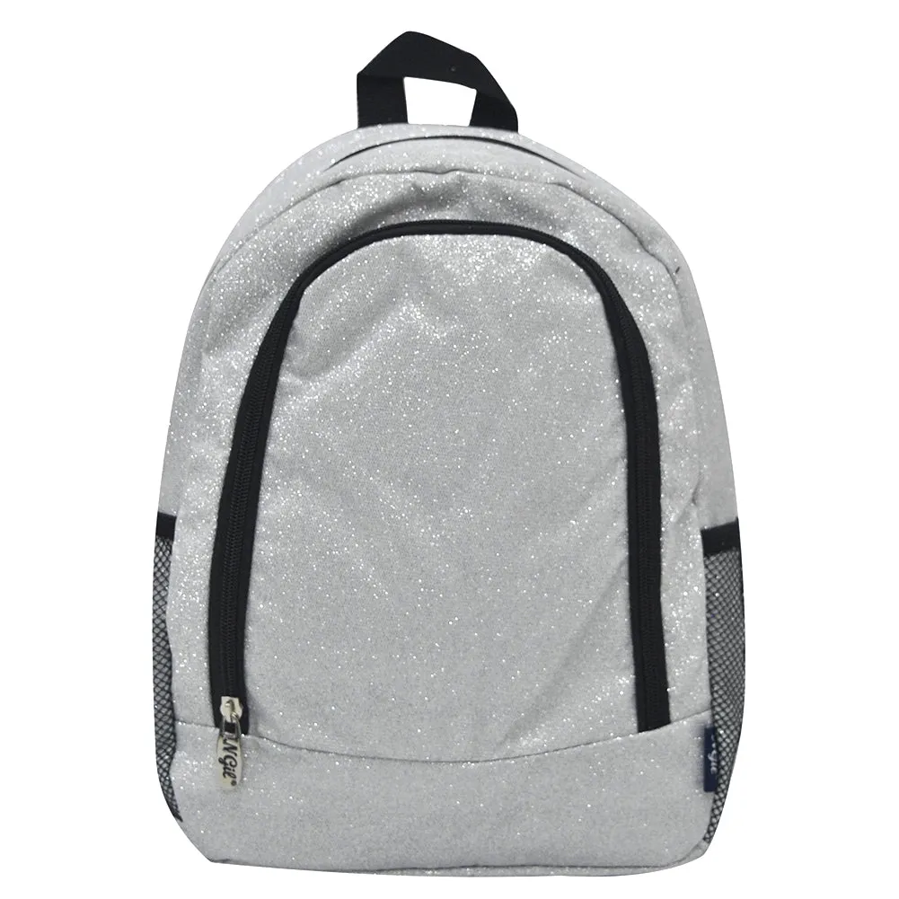 Small Size Silver Glitter NGIL Backpacks For Gymnastics and Cheer Competition