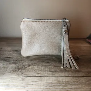 Small Zipper Pouch with Tassel