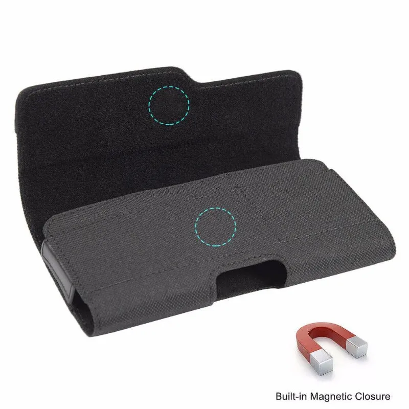 Smartphones Hard Leather Pouch Case