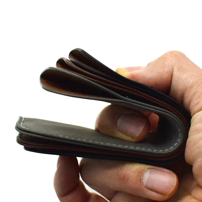 Soft PU Leather Pencil Case - Single Pen Holder, Stationery Storage for Office and School