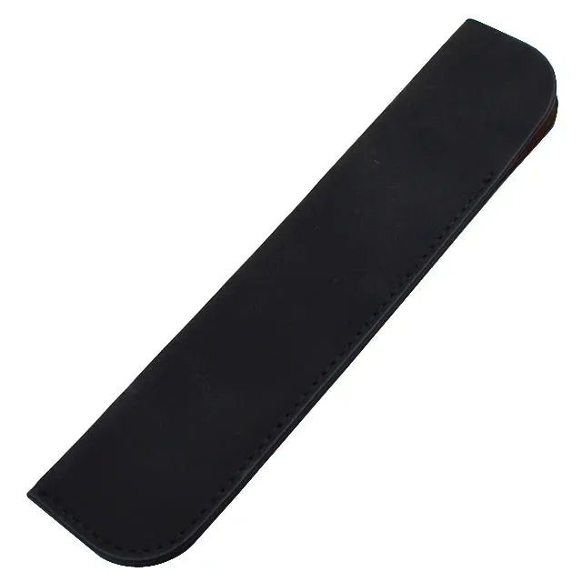 Soft PU Leather Pencil Case - Single Pen Holder, Stationery Storage for Office and School