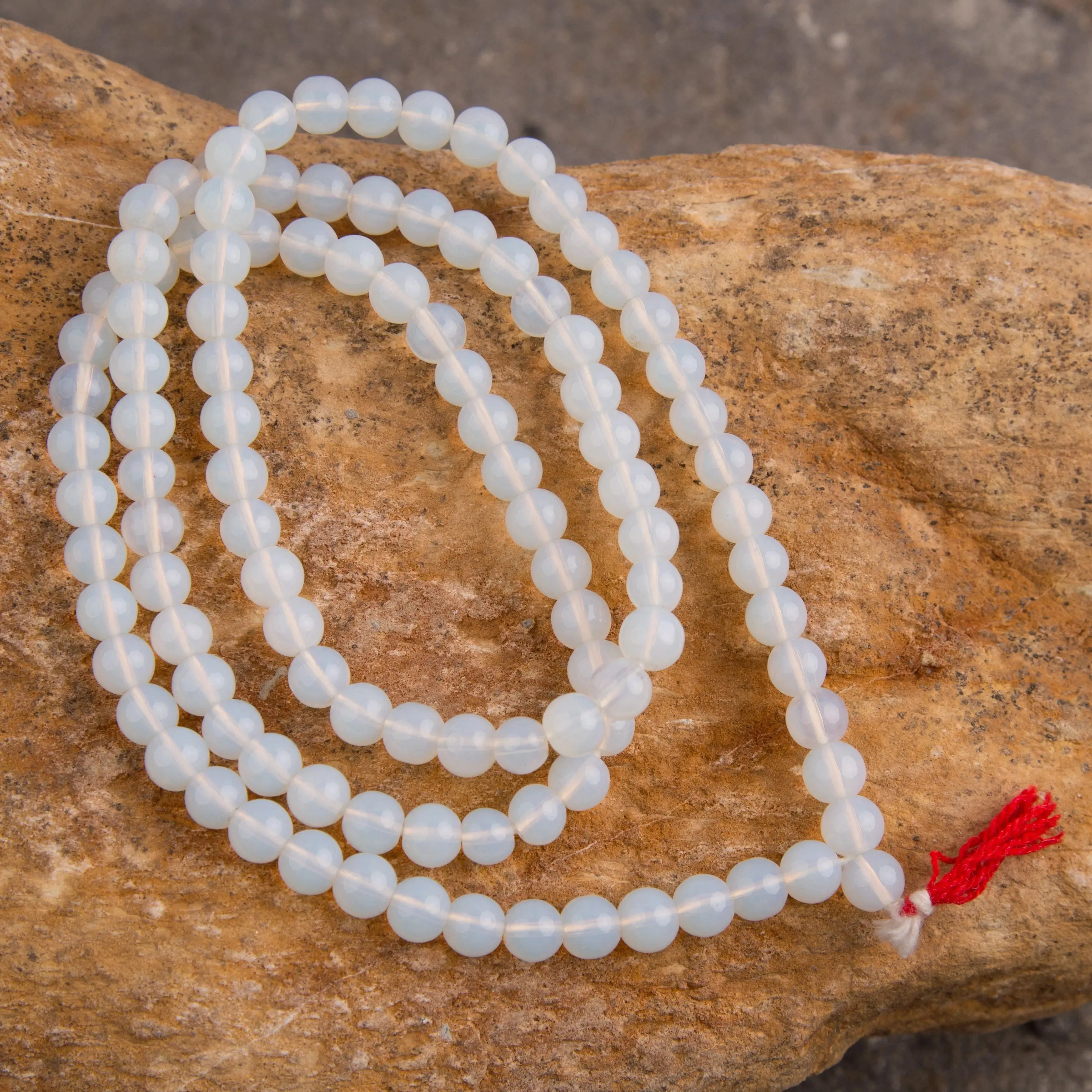 Special Tibetan Stone Prayer Mala Necklace