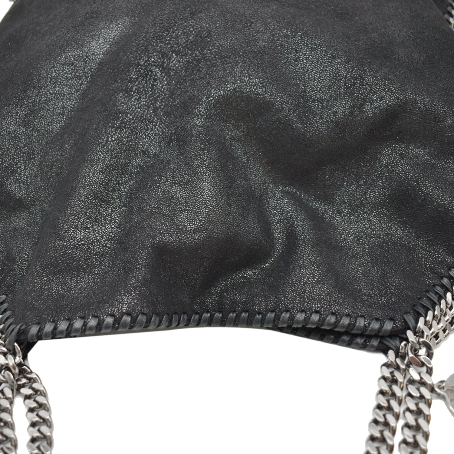 STELLA MCCARTNEY Falabella Large Faux Leather Chain Shoulder Bag Black
