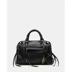 Steve Madden Riggs Satchel, Distressed Black