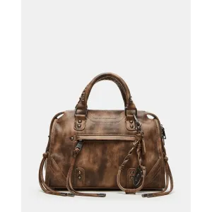 Steve Madden Riggs Satchel, Distressed Pecan