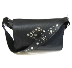 Studded Rhinestone Shoulder Bag