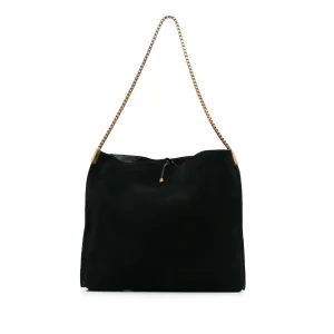 Suede Suzanne Chain Shoulder Bag