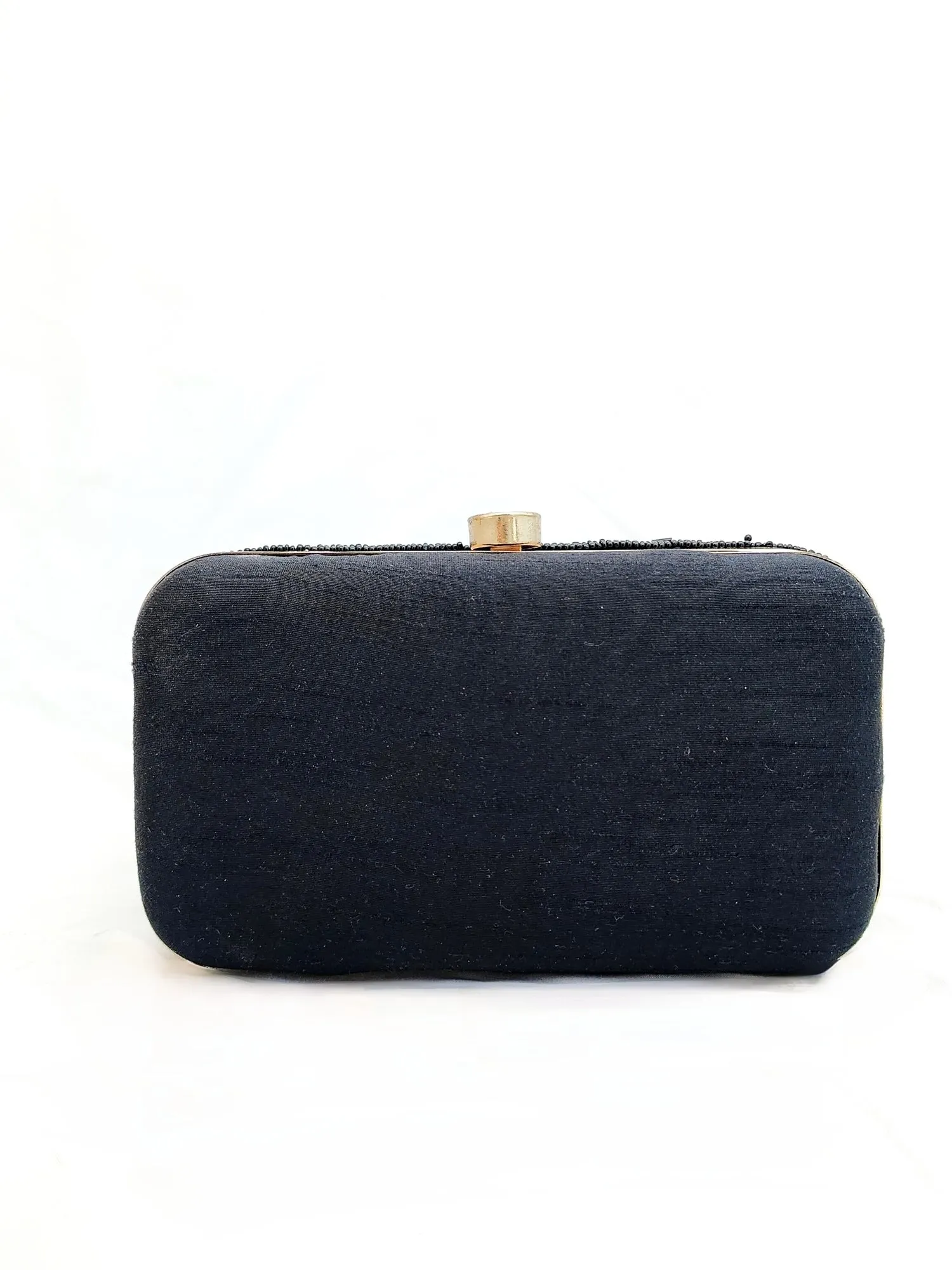 Sunny Leone Black Beaded Cleopatra Clutch