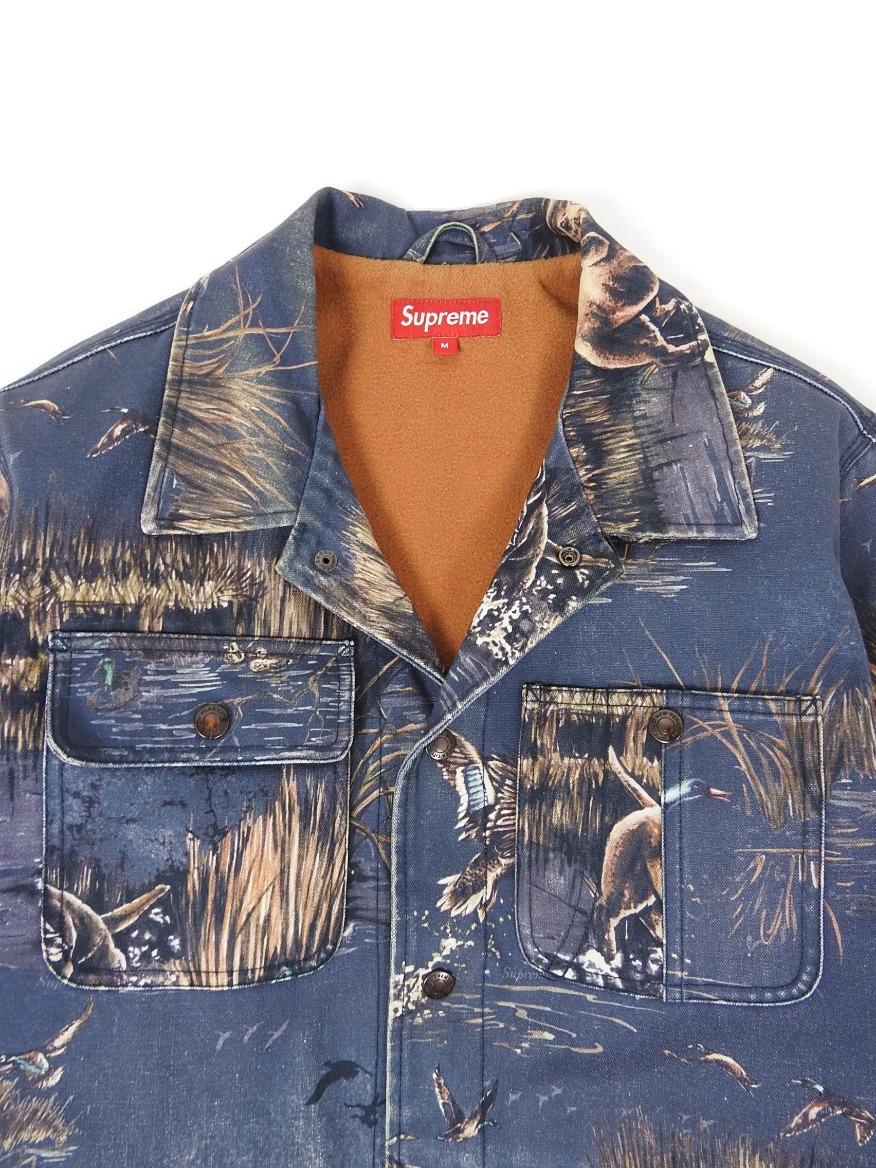 Supreme Dogs & Ducks Canvas Jacket Size Medium