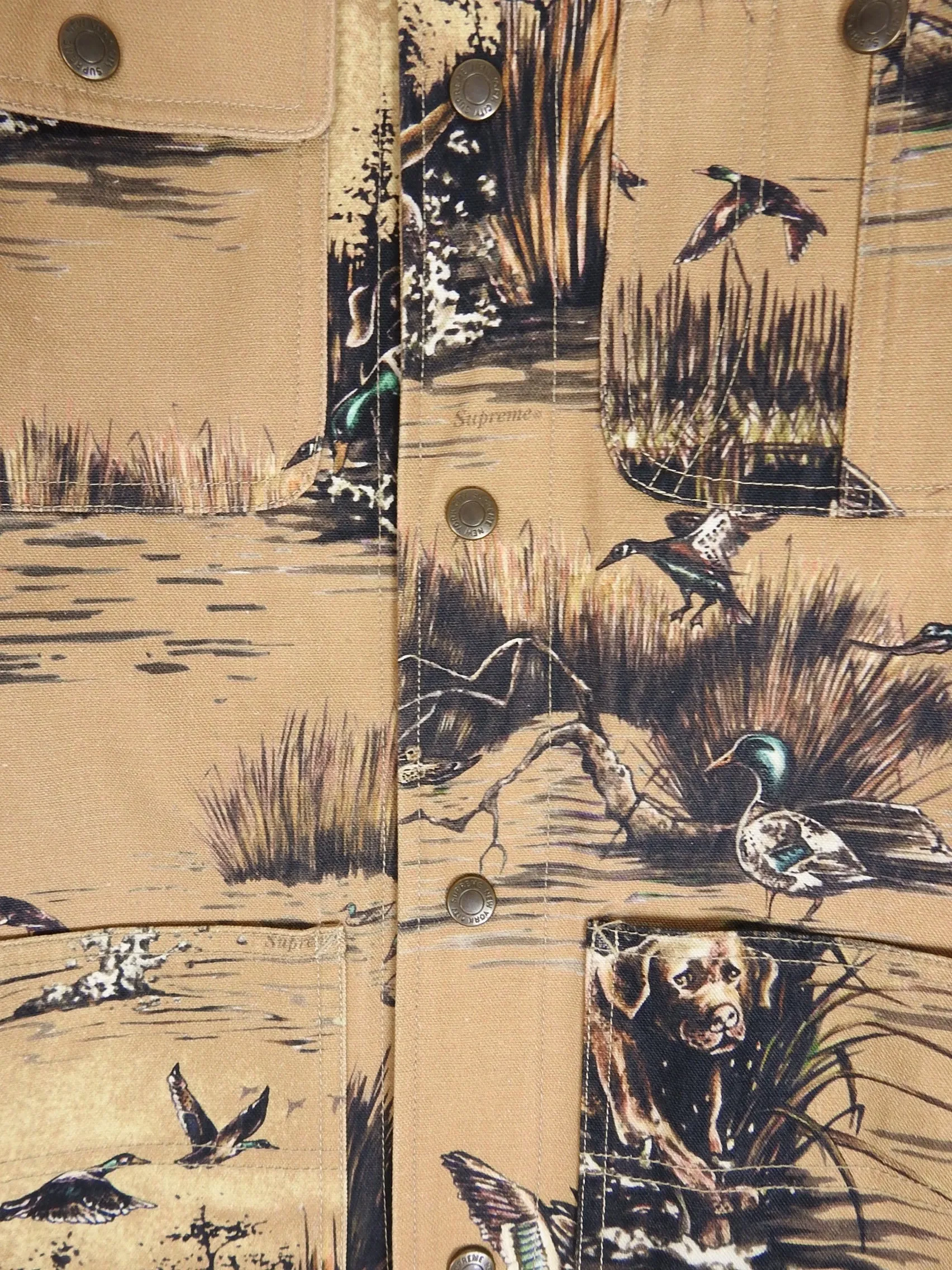 Supreme F/W'12 Ducks & Dogs Canvas Chore Jacket Size Medium